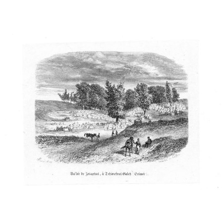 "Vallée de Josaphat, à TchioufoutKaleh (Crimée)."