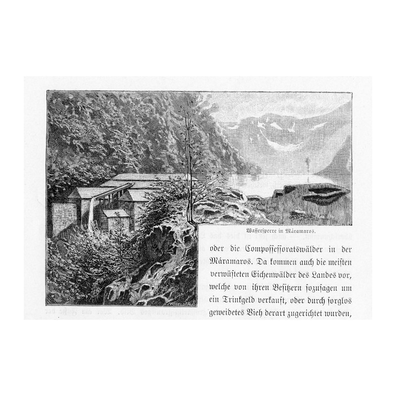 "Wassersperre in Máramaros."