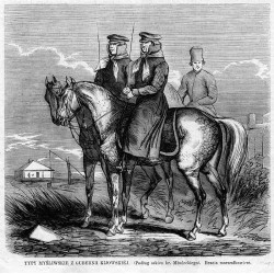 Typy myśliwskie z guberni kijowskiej. Podług szkicu hr. Młodeckiego. Bracia marszałkowicze / "TYPY MYŚLIWSKIE Z GUBERNII KIJOWSK