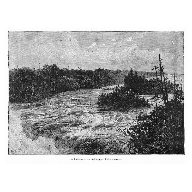 "Le Dniéper. - Les rapides prés d'Iékatérinoslav."