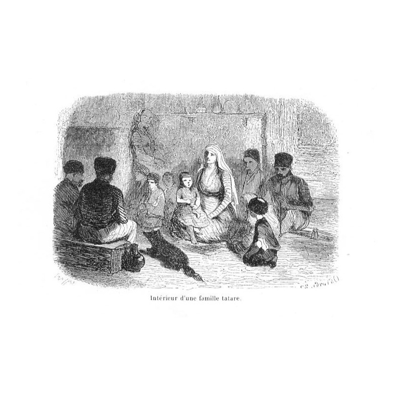 "Intérieur d'une familie tatare."