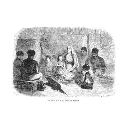"Intérieur d'une familie tatare."
