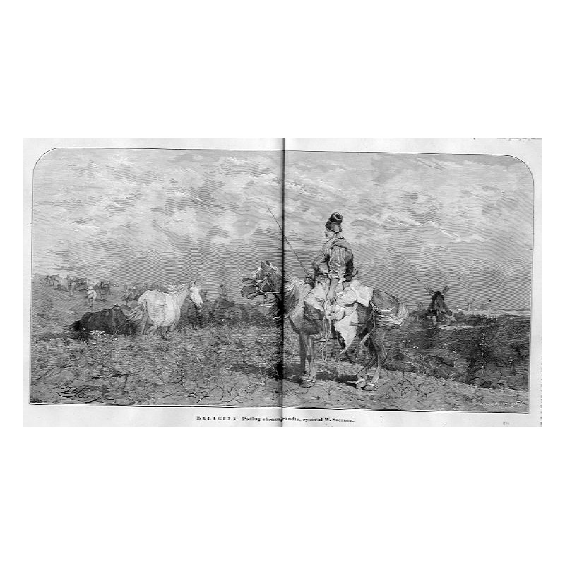 Bałaguła / "BAŁAGUŁA. Podług obrazu Brandta, rysował W. Szerner. 254"