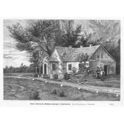 "Dwór Edwarda Rulikowskiego w Sachnach. Rysował na miejscu S. Masłowski. (1035)"