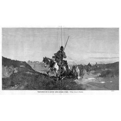 "Wyprowadzenie koni na pastwisko podczas jarmarku w Bałcie. Podług obrazu J. Brandta. (3825)"