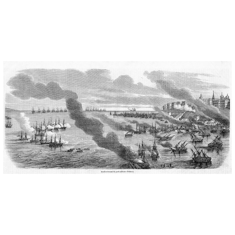 "Bombardement du port militaire d'Odessa."