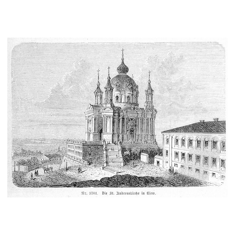"Nr. 3701. Die St. Andreaskirche in Kiew."