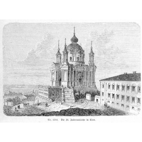 "Nr. 3701. Die St. Andreaskirche in Kiew."