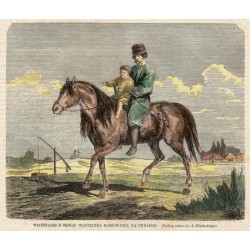 Włościanie z okolic miasteczka Koszowatej na Ukrainie. Podług szkicu hr. J. Młodeckiego / "WŁOŚCIANIE Z OKOLIC MIASTECZKA KOSZOW