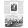 [1] "Monument de Kazaraki, a Sébastopol." [2] "Les ruines de Sébastopol. - Le mamelon Malakoff et la Cathédrale état actuel. -