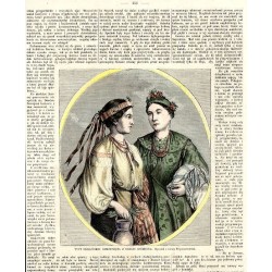 Typy ukraińskie: dziewczęta z okolic Czehrynia / "TYPY UKRAIŃSKIE: DZIEWCZĘTA Z OKOLIC CZEHRYNA. Rysował z natury Przyszychowski
