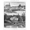 "Część miasta Brahyłowa w gubernii podolskiéj. - Pałac hr. Czapskich w Miropolu, w gubernii wołyńskiéj, od strony miasteczka. Ry