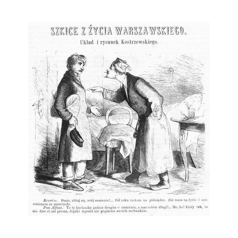 "Krawiec. Panie, zlituj się, miéj sumienie! [...]"