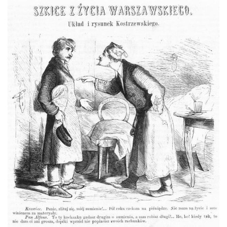 "Krawiec. Panie, zlituj się, miéj sumienie! [...]"