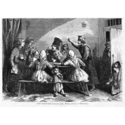 Typy wołyńskie [1] Karczemne gody [2] Obrzędy weselne [3] Obrzędy weselne, wszystkie wg szkiców hr. J. Młodeckiego /  [1] "TYP