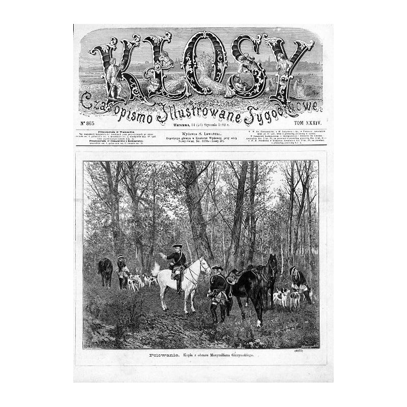 "Polowanie. Kopia z obrazu Maxymiliana Gierymskiego. (6177)"