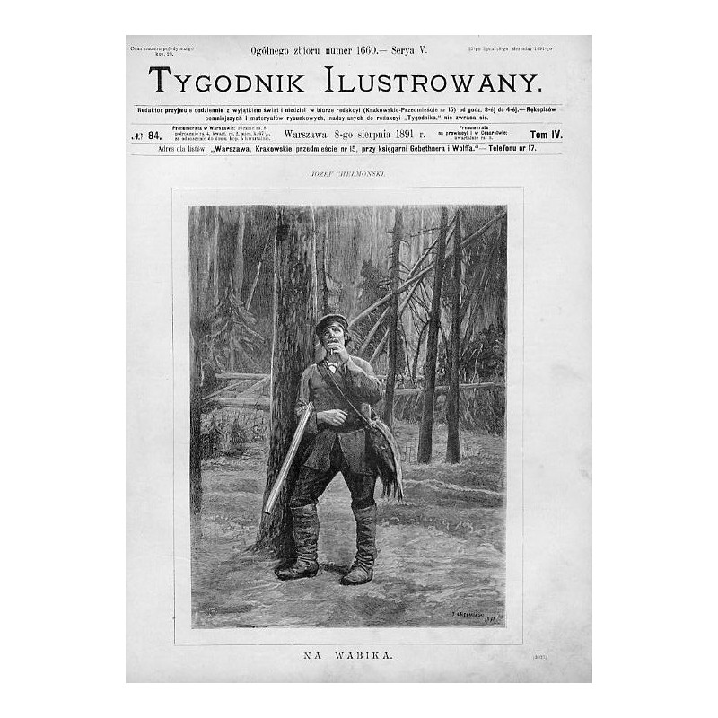 Józef Chełmoński. "Na wabika" (3025) / JÓZEF CHEŁMOŃSKI. "NA WABIKA. (3025)"