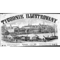 Panorama Warszawy - winieta tytułowa "Tygodnik Ilustrowany" 1860-1862