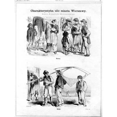 "Charakterystyka ulic miasta Warszawy. Szkice Franciszka Kostrzewskiego. Wołowa. Rybaki. (1785-86)"