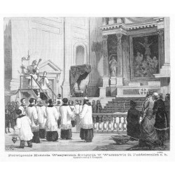"Poświęcenie Kościoła Wszystkich Świętych w Warszawie 31 Października r. b. Rysował z natury J. Konopacki. (6686)"