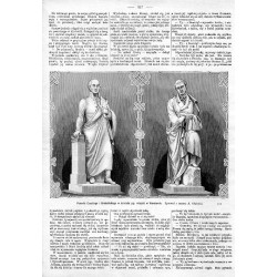 "Pomniki Czackiego i Brodzińskiego w kościele p.p. wizytek w Warszawie. Rysował z natury A. Głębocki. 255"
