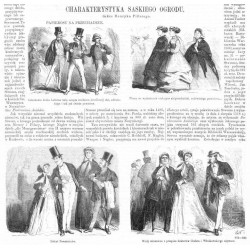 Papierosy na przechadzce / "PAPIEROSY NA PRZECHADZCE. Członkowie klubu Laferma walą samym środkiem środkowéj alei, odświeżając i