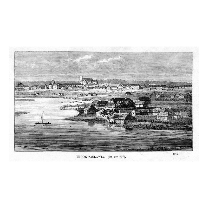 Widok Zasławia 1075 / "WIDOK ZASŁAWIA. [...]. 1075"