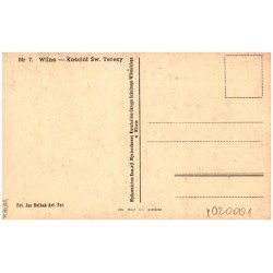 Nr 7. Wilno - Kościół Św. Teresy Fot. Jan Bułhak Art. Fot.