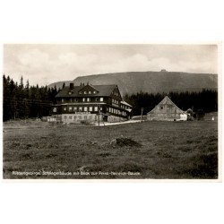 Riesengebirge. Schlingelbaude mit Blick zur Prinz-Heinrich-Baude.
