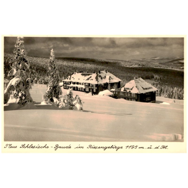 Neue Schlesische-Baude im Riesengebirge 1195 m ü. d. M.