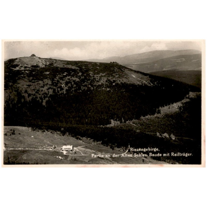 Riesengebirge, Partie an der Alten Schles. Baude mit Reifträger.