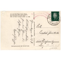 228. Riesengebirge. Schneekoppe 1605 M. / Rewers: Nur auf der Koppe hohen Warte [...]