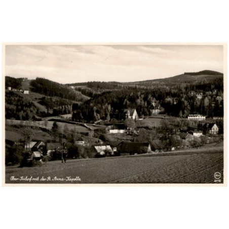 Ober-Seidorf mit der St. Anna-Kapelle. Silesia 4115 / Rewers: Riesengebirge. Ober Seidorf mit der St. Anna Kapelle