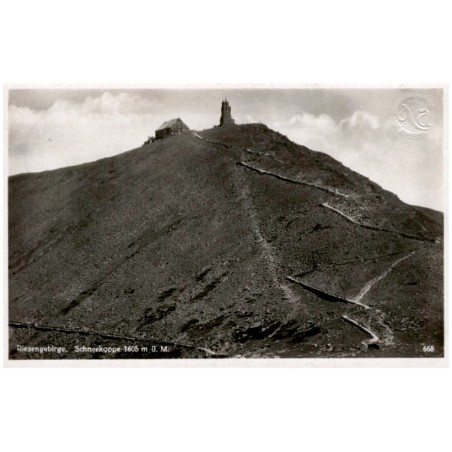 Riesengebirge. Schneekoppe 1605 m ü. M. 668 / Rewers: Nur auf der Koppe hohen Warte [...]
