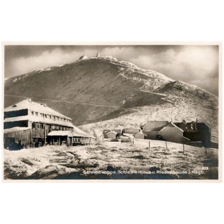 Schneekoppe, Schlesierhaus u. Riesenbaude i. Rsgb. 313.