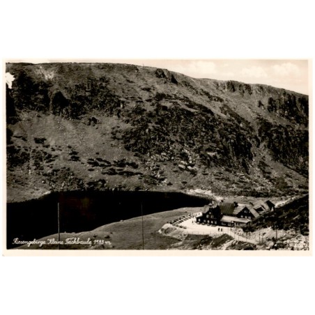Riesengebirge. Kleine Teichbaude 1183 m. Silesia 4174 / Rewers: Riesengebirge. Kleine Teichbaude 1185 m Seehöhe. Alpin am Ufer d
