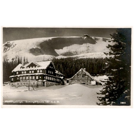Riesengebirge. Schlingelbaude 1067 m ü. M. 2809.