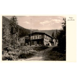 Melzergrundbaude. / Rewers: Riesengebirge. Die Melzergrundbaude (1003 m ü. d. M.)