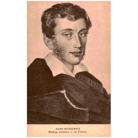 Adam Mickiewicz. Według minjatury L. de Viviena.