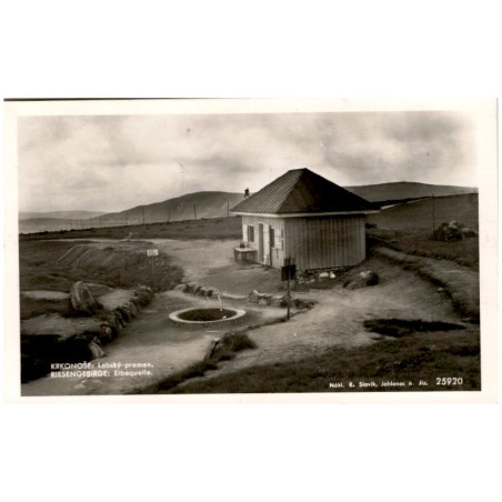 Krkonoše: Labský pramen. Riesengebirge: Elbequelle. 25920