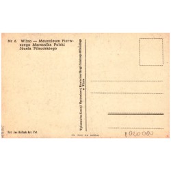 Nr 6. Wilno - Mauzoleum Pierwszego Marszałka Polski Józefa Piłsudskiego Fot. Jan Bułhak Art. Fot.