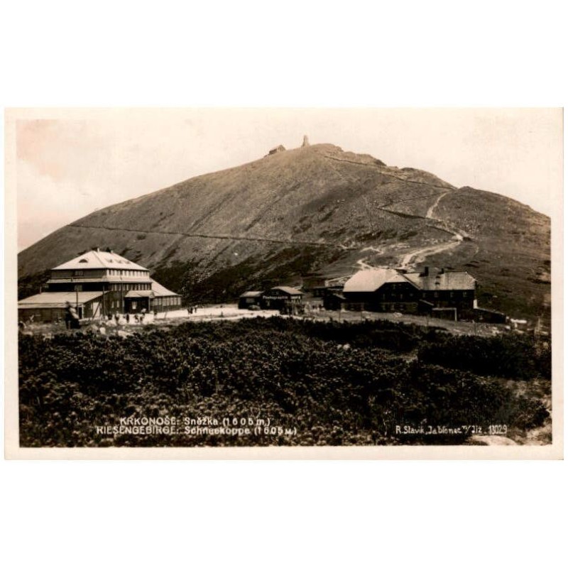 Krkonoše: Sněžka (1605 m.) Riesengebirge: Schneekoppe (1605 m.) 13029