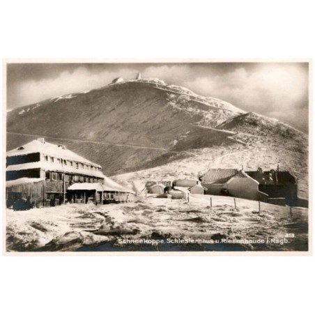 Schneekoppe, Schlesierhaus u. Riesenbaude i. Rsgb. 313.