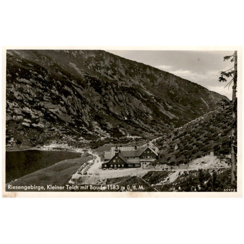 Riesengebirge, Kleiner Teich mit Baude 1183 m ü. d. M. 65992