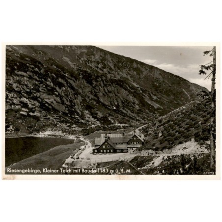 Riesengebirge, Kleiner Teich mit Baude 1183 m ü. d. M. 65992