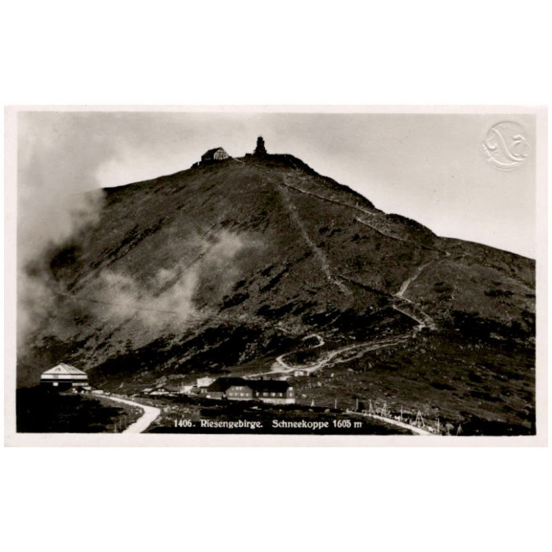 1406. Riesengebirge. Schneekoppe 1605 m / Rewers: Nur auf der Koppe hohen Warte [...]