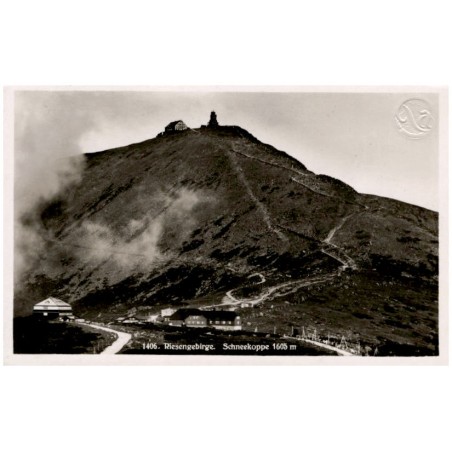 1406. Riesengebirge. Schneekoppe 1605 m / Rewers: Nur auf der Koppe hohen Warte [...]