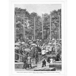 [1] "Położenie kamienia węgielnego pod kościół Św. Barbary, wznieść się mający na dawnym cmentarzu św.-krzyskim w Warszawie. Rys