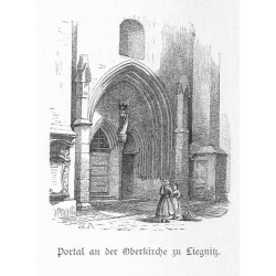 "Portal an der Oberkirche zu Liegnitz."