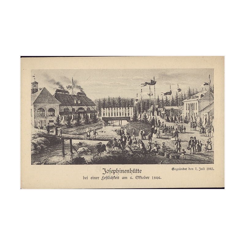 Josephinenhütte bei einer Festlichzeit am 6. Oktober 1846. Eintrittskarte [...]